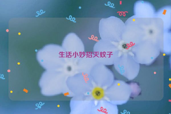 生活小妙招灭蚊子